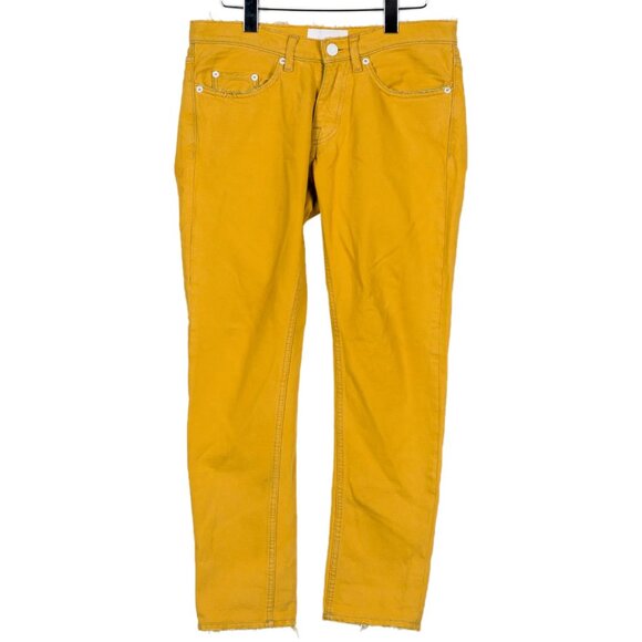 women's Acne Studios lemon yellow skinny jeans, 29/32 - Picture 2 of 5